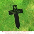 thumbnail image 5 of Personalized Memorial Cross Metal – Forever in Our Hearts Grave Marker, Custom Memorial Stake, Loss of Loved One Sympathy Gift, Grave Marker for Cemetery or Garden (6 inches), 5 of 8