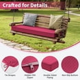 thumbnail image 3 of Kimunuk Outdoor Bench Cushions 48 x 18 x 3.5 Inch, High Density Foam Bench Seat Cushion, Porch Swing Cushion with Non-Slip Removable Cover, Pink, 3 of 7