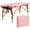 Pink, variant on Costway 84''L Portable Massage Table Adjustable Facial Spa Bed Tattoo w/ Carry Case White