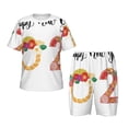 thumbnail image 1 of Balery 2025 New Year'S Conjunto de Pijama Infantil de Manga Corta con Estampado – Ropa de Dormir de Algodón Suave-3X-Large, 1 of 6