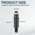 thumbnail image 2 of 8 Pcs S-Video DIN Mini Male Socket 5 Pin Signal Transmission Mini Din Plug Mini Din Connector(PS/2 Plug), 2 of 7