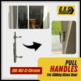 thumbnail image 3 of G.A.S Hardware Standard Pull Chrome Handle for Sliding Glass Doors with Patio Glass Screen, 3 of 7