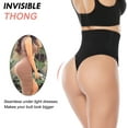 thumbnail image 4 of Vaslanda 2-pack Thong Shapewear Tummy Control Panties Body Shaper for Women Butt Lifter Waist Trainer Seamless Slimmer Panty, 4 of 7