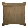 thumbnail image 3 of The HomeCentric Cushion Covers Light Brown Pillow Shams Textured Ribbon Pillow Sham Pack of 2 24x24 inch (60x60 cm) Pillow Sham Square Silk Pillow Sham Pillow Shams Solid - Vintage Champagne Brown, 3 of 3