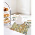 thumbnail image 4 of Gray Green Boho Floral Kitchen Dish Towels for Drying Dishes Set of 2, Vintage Abstract Art Ethnic Flowers Waffle Weave Microfiber Hand Tea Bathroom Towels Quick Dry & Absorbent Towel 12x12, 4 of 7