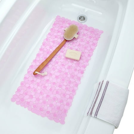 Crystal Creek River Rocks Bath Mat (14 in. x 28 in.)