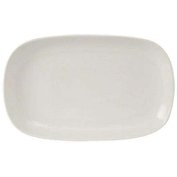 Tuxton  Vitrified China Rectangular Platter Pearl White - 12.75 x 8.125 x 1.25 in. - 1 Dozen