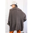 thumbnail image 5 of Collar Button Closure Oversized Cardigan, 5 of 11