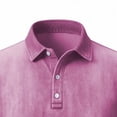 thumbnail image 6 of DPTALR Men's Casual Solid Color Denim-Like Short Sleeve Lapel Shirt，Vintage Button-Up Top,Pink,Big and Tall Men XXXL, 6 of 6