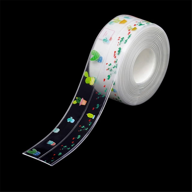 Advancent Cinta de sellado de esquina de 3,2 m/rollo de 3,8 cm para baño, cocina, ducha, fregadero, cinta de sellado de baño, tira de calafateo, pegatina Juegos de accesorios de baño No.04 Advancent HA001446-04