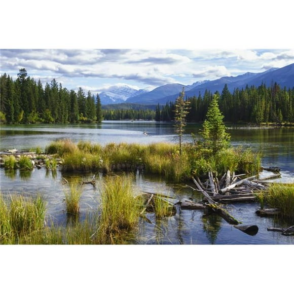 Posterazzi DPI12305295 Beauvert Lake Jasper National Park - Jasper Alberta Canada Poster Print by Alvis Upitis, 19 x 12