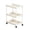 White_M, variant on FEOLGEHLY Rolling Storage Shelf, White 3-Tier Mobile Shelf with Wheels, Plastic Wheeled Organizer Cart for Home, Multi-Tier Rack for Living Room Bedroom Office (White_M)