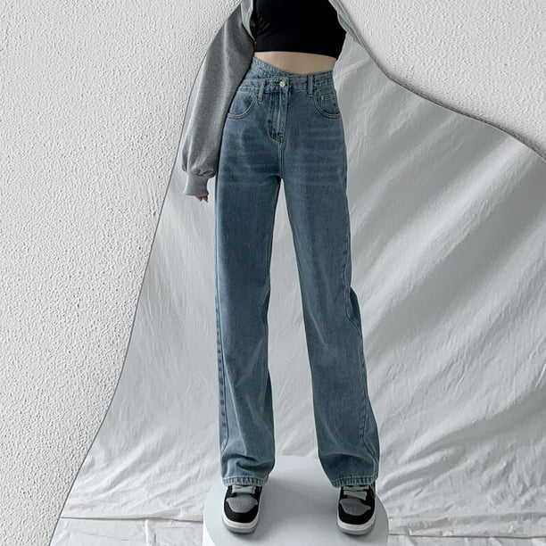 ZOENOVA Jeans Mujer Pantalones de pierna ancha Mom Femme Black Blue Jeans cintura alta Mujer Pantalones 2023 ropa Pantalones Spodnie Damskie Tan Jianjun unisex