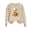 Beige#3, variant on Mutghys Women's Halloween Sweatshirts Cute Ghost Halloween Print Crewneck Pullover Casual Sweater Home Party Loose Comfy Fall Winter Sweatshirts