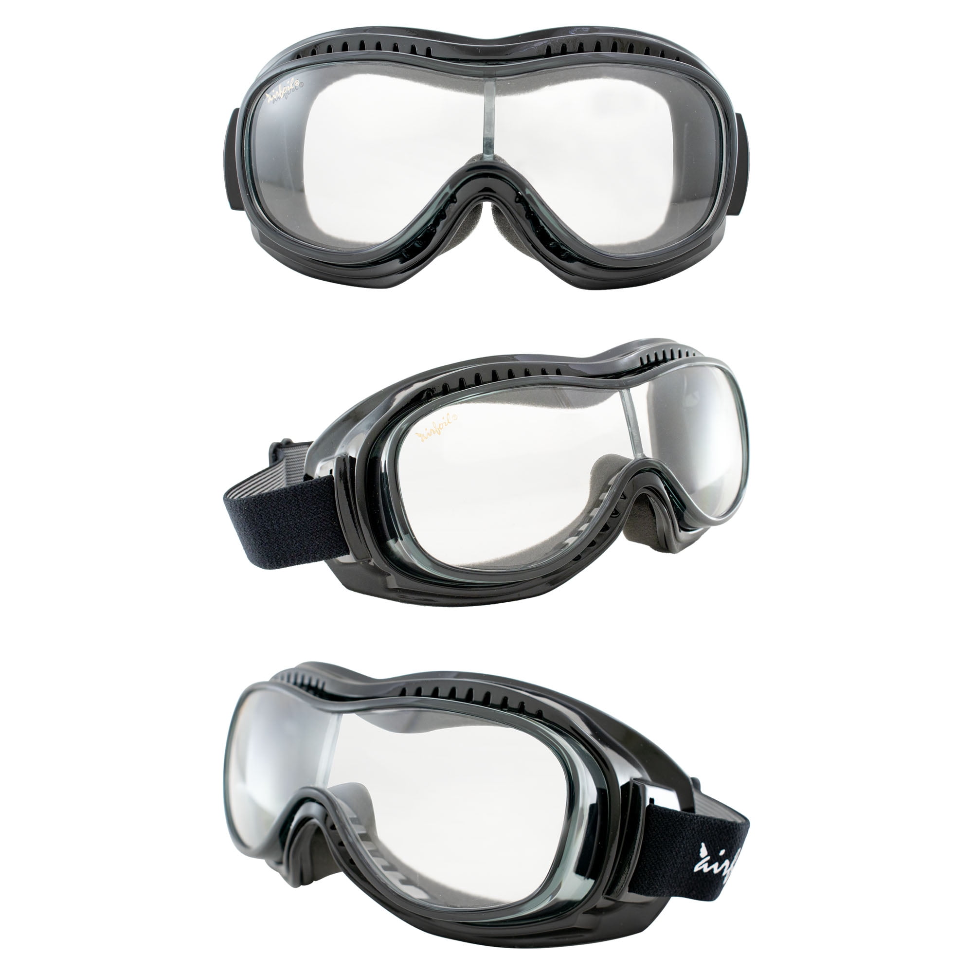 Pacific Coast Airfoil Day2Nite Goggles Black Frame with Photochromatic Lens