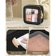 thumbnail image 4 of Bolsa de maquillaje Soimeat, transparente, portátil, de viaje, impermeable, negra, 4 of 7