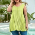 thumbnail image 2 of Uaswgudfs Long Tank Tops for Women Plus Size Sleevelss Tunic Casual Summer Clothes Swing Shirts Boat Neck Loose Blouse 2025, 2 of 4