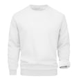 thumbnail image 5 of Men Sherpa Lined Crewneck Sweatshirt Heavyweight Warm Fleece Pullover Winter Thermal Long Sleeve Basic Top, 5 of 6