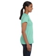 thumbnail image 3 of Hanes ComfortSoft T-Shirt à Col Ras du Cou en Jersey Coupe Décontractée pour Femmes, G, Menthe Claire, 3 of 3