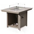 thumbnail image 4 of WestinTrends Helios 46" Modern Outdoor Patio Gas Propane Rectangular Fire Pit Table (Rocks Not Included), Weathered Wood, 4 of 14