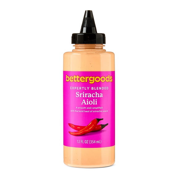 bettergoods Expertly Blended Sriracha Aioli, 12 fl oz Bottle