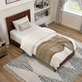 thumbnail image 4 of AFI Canyon Walnut Solid Wood Foundation Bed Frame with Matching Footboard, Twin-XL, 4 of 14