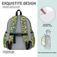 thumbnail image 5 of Sunflower Blue Pattern Cute School Backpack with Padded Back and Adjustable Shoulder Straps 13.4"x11"x4.7", 5 of 5