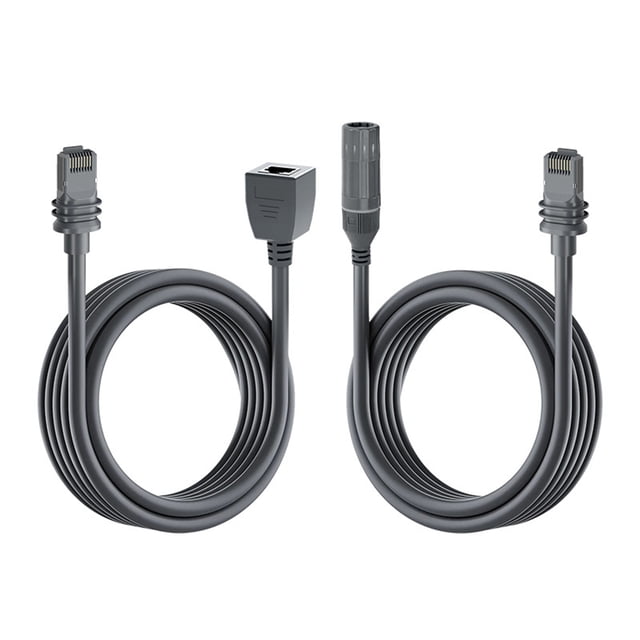 Cable de Extensión Adaptador Ethernet de 2 Piezas para Gen3, Cable Receptor de Doble Blindaje IP68 de 1200 Mbps, 1 M