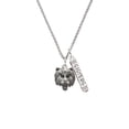thumbnail image 2 of Delight Jewelry Silvertone Large Bear - Mascot Silvertone Sisters Best Friends Forever Bar Charm Necklace, 23", 2 of 4