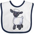 thumbnail image 3 of Inktastic Cute Little Lamb Boys or Girls Baby Bib, 3 of 4