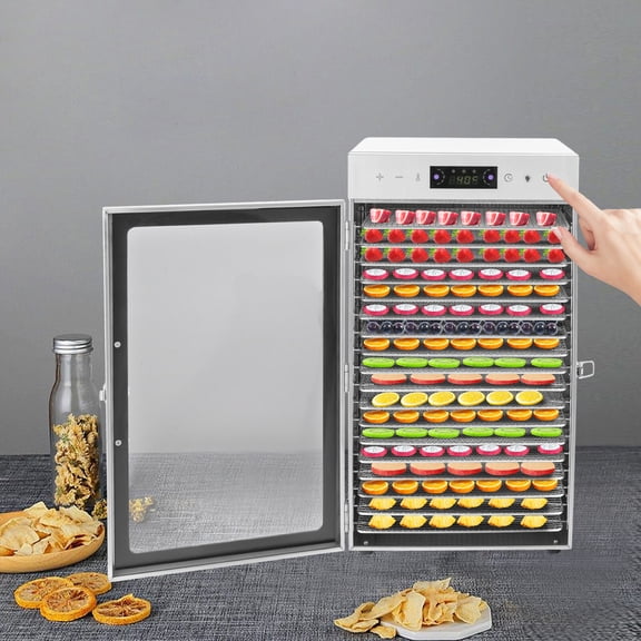 DENEST Commercial Dehydrator 18 Stainless Steel Trays Fruit Vegetable Food Dry Machine