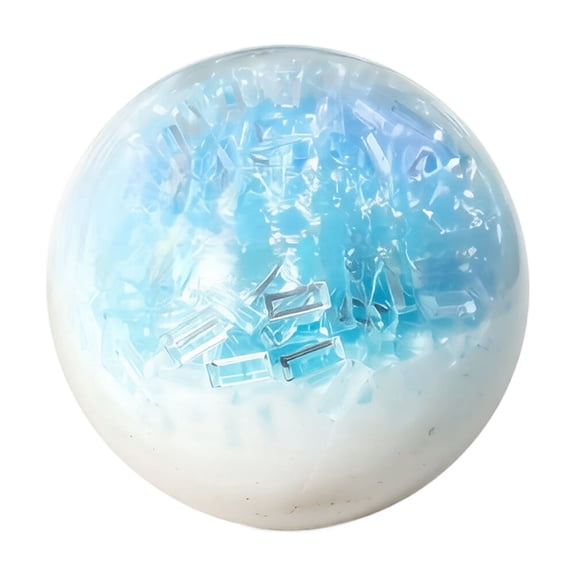 Crushed Ice Squishy Ball Toy, Ultra-Soft Slow Rising Stress Relief Fidget Toy, Calming Sensory Squeeze Ball for Desk Decor Office Home, Relaxing Gift for Adults