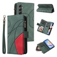 thumbnail image 1 of Compatible with Samsung Galaxy A34 5G Wallet Case with Card Slots PU Leather Zipper Flip Folio Cover, 1 of 5