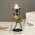 thumbnail image 3 of Fridja Retro Wrought Iron Candle Holder Creative Candlelight Dinner Props Decorations, 3 of 9