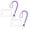 Purple, variant on Back-to-Schol!2 Pack Pink Rhinestone Lanyards, Crystal Neck Keychain Straps for Id Badge and Card Holder, Sparkle Breakaway Lanyards for Women and Teachers
