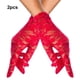 thumbnail image 5 of Jumpingount Guantes de encaje Novia Mitones de boda Protector solar Ropa de mujer Montar Dedo completo De longitud corta Al aire libre Bloqueador solar Dedos guantes y mitones Rojo Jumpingount AP014378-01, 5 of 6