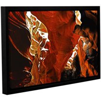 ArtWall Linda Parker "Slot Canyon Light From Above 6" Gallery-wrapped Floater-framed Canvas