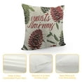 thumbnail image 4 of HENGT  Set of Throw Pillow Covers,  Home Decor Square Pillowcase Cushion Cases Decorative Pillow Cases for Accent Couch Sofa Bedroom, Merry Christmas Happy New Year Greeting Winter, 4 of 5