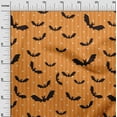 thumbnail image 3 of oneOone Viscose Jersey Orange Fabric Halloween Sewing Material Print Fabric By The Yard 60 Inch Wide, 3 of 4