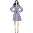thumbnail image 3 of Vogue Ladies Easy Sewing Pattern 9076 Button Up Dresses with Collar, 3 of 5