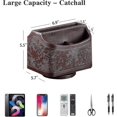 thumbnail image 4 of Antique Leather Remote Control Holder, 360 Degree Spinning Desk Tv Remote Caddy/box, 4 of 4