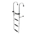 thumbnail image 1 of Boat Swim Ladder, Anti Slip Pedal 4 Steps Pontoon Boat Ladder 316 Stainless Steel Versatile with Hand Railing for Yachts, 1 of 7