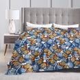 thumbnail image 4 of KLL Fleece Blanket Plush Throw Blanket Colorful Butterfly1 ,Soft Fuzzy Cozy Flannel Blanket for Couch Sofa Bed.(60"x50" ), 4 of 7