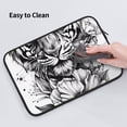 thumbnail image 5 of Pofeuu Tiger Butterfly Floral Art Print Laptop Carrying Case,13-15-Inch Laptop and Tablet, Sleek Design, Durable and Water-Repellent Fabric, Business Casual or School-, 5 of 8
