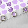 thumbnail image 4 of Homewish Boys Girls Purple Love Heart Curtains Pack of 2 (42x84 Each),Dreamy Princess Curtains Blackout,Happy Valentine's Day Bedroom Curtains,Lightweight Room Decor, 4 of 6