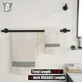 thumbnail image 3 of Double Towel Bar Matte Stainless Steel Bath Towel Rack for Bathroom Towel Holder Wall Mount Total Length TBLPB, 3 of 9