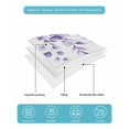 thumbnail image 5 of Quilts Twin Size, Purple Eucalyptus Leaves Soft Comforter Bedding Set for Bed, Spring Rustic Botanical Lightweight Quilted Bedspread with Pillow Cover(2 Pieces) for All Season, 68x86 Inch, 5 of 6