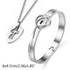 thumbnail image 3 of Romantic for Titanium Steel for Key Pendant Necklace Heart Lock Bangle Bracelet Set for Couples Valetines Gifts Jewelry, 3 of 4