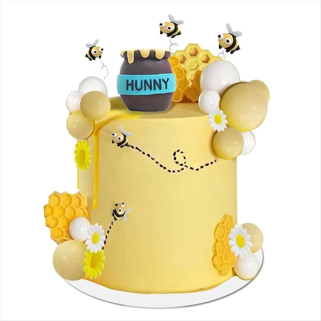 Adorno para Tarta de Miel, Diseño de Panal, para Cumpleaños, Baby Shower, , Panal, Abeja, Bola de Espuma, para Fiesta
