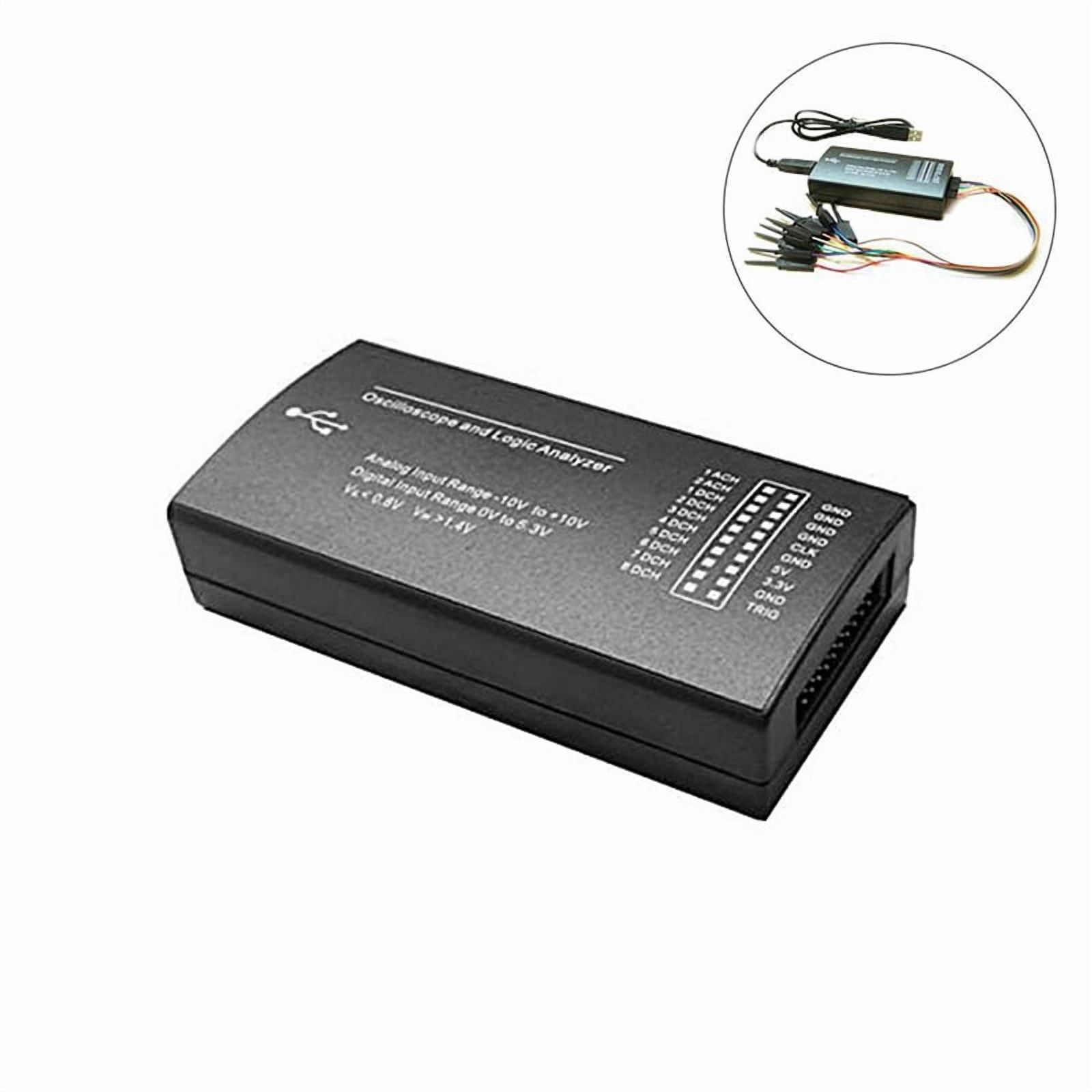 LHT00SU1 Virtual Oscilloscope Logic Analyzer Multifunctional Full-Featured Signal Generator with 16MHz Max Sampling Rate
